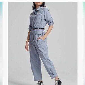 Thakoon Utility Jumpsuit in Faded Blue
Size: XS Thakoon
